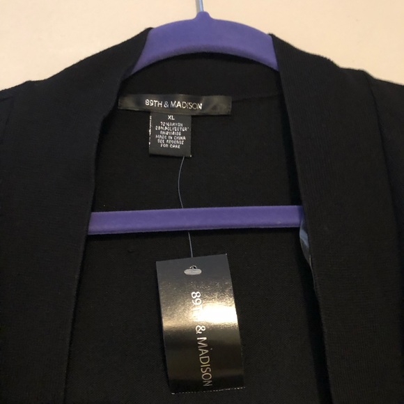 89th & Madison Black Cardigan - Picture 5 of 6
